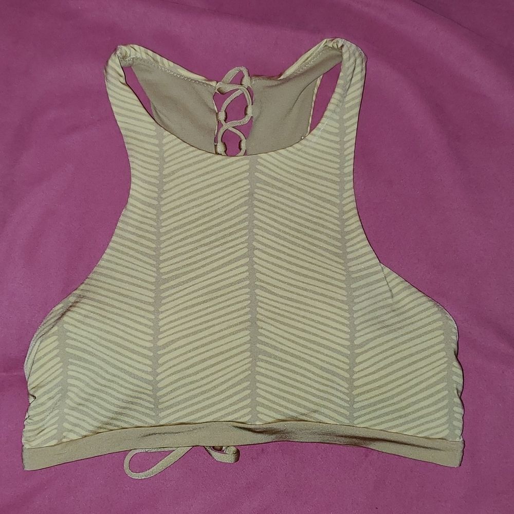 Radio Fiji Lace Back Swim Top M